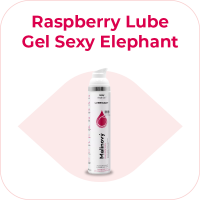 Malinový lubrikačný gél Sexy Elephant (100 ml)