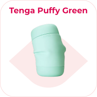 Tenga Puffy Green masturbátor (16,5 cm)