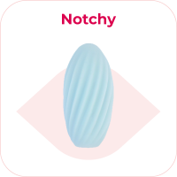 Obojstranný masturbátor Notchy (10,6 cm)