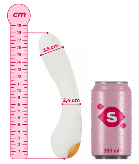 Svietiaci silikónový vibrátor Lumisphere (18 cm)