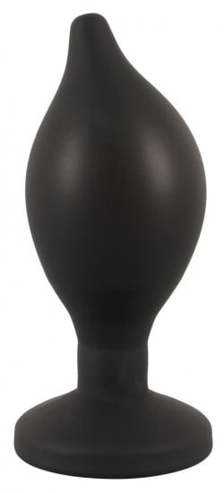 RC nafukovací vibračný análny kolík s diaľkovým ovládaním (14,5 cm)