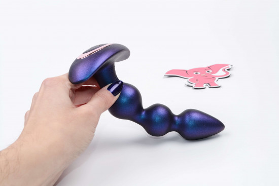 Vibračné análne guličky Buttocks Bold Beaded s diaľkovým ovládaním (16 cm)