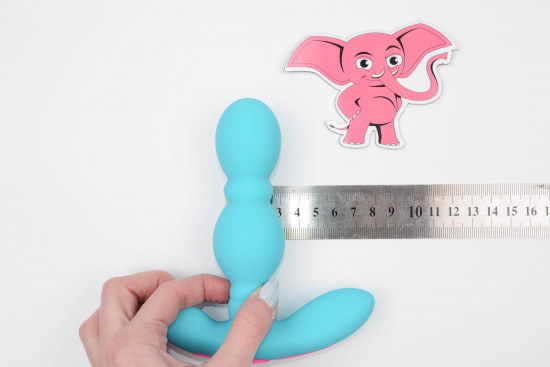 Vibračný análny kolík Funn Plug Turquoise (13,3 cm)