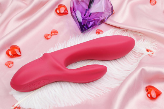 Silikónový vibrátor s výbežkom na klitoris Bunny Duo (19,2 cm)