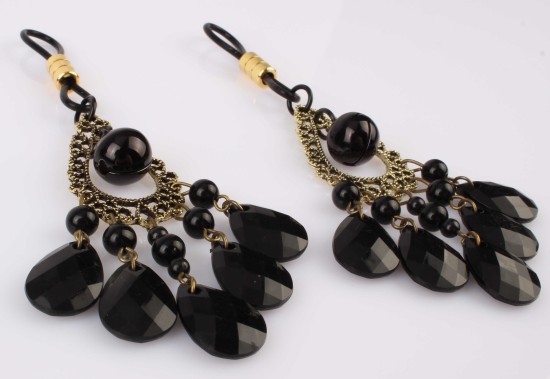 Svorky na bradavky Black Jewel