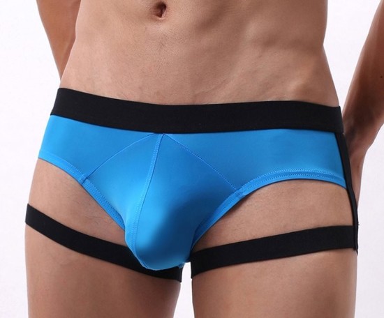 Modré slipy s opaskami Oliveres, S