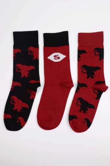 Merch – hravé slonie ponožky Růžový Slon (3 ks)