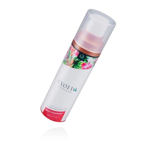 EXOTIQ Masážny olej Sladká Jahoda - 100 ml
