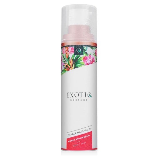 EXOTIQ Masážny olej Sladká Jahoda - 100 ml