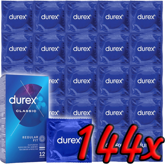 Durex Classic – klasické kondómy (144 ks)