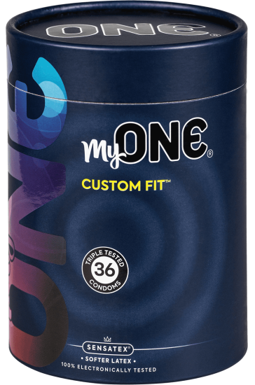 MyOne Maxi-Pack: Custom Fit, size 49F, 36 condoms