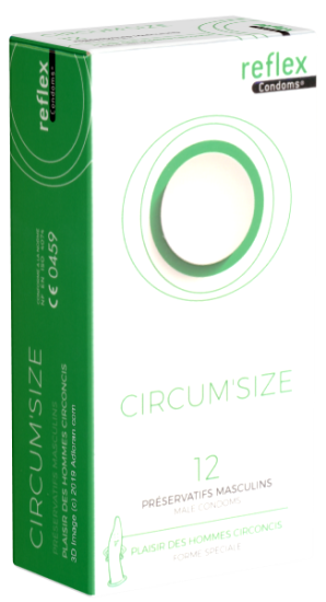 Reflex Single: Circum'Size, 12 condoms for circumsized men