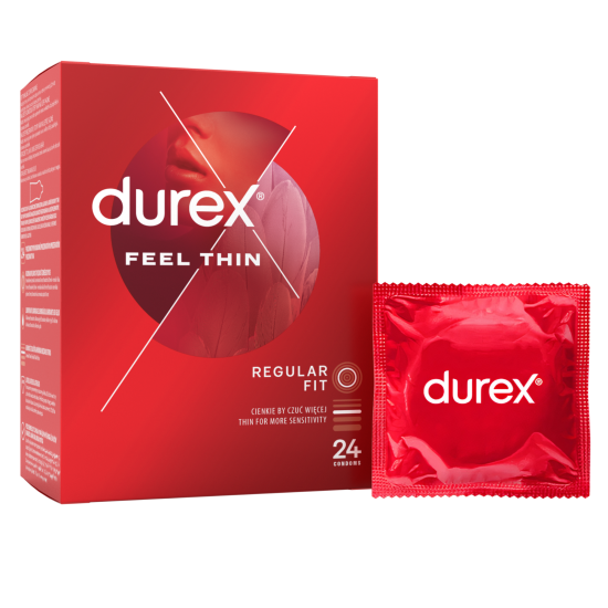 Durex Feel Thin Classic – tenké kondómy (12 ks)