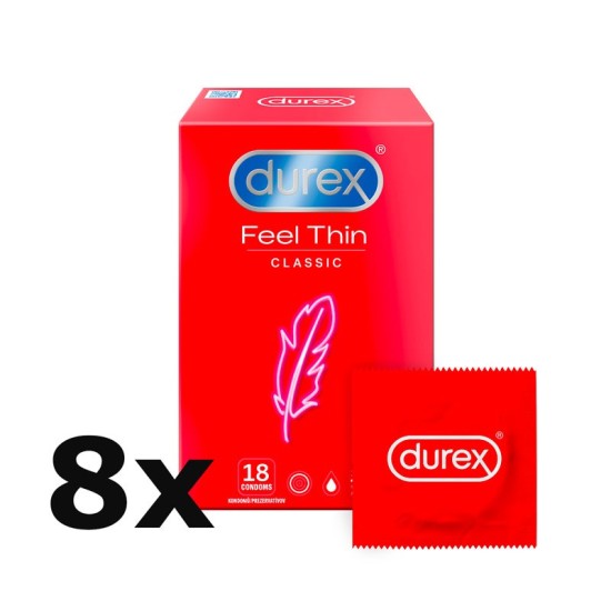 Durex Feel Thin Classic – tenké kondómy (12 ks)