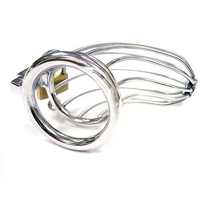 ROUGE Stainless Steel Chasity Cock Cage with Padlock