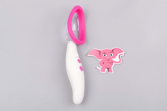 Automatická vibračná vákuová pumpa na vagínu Pink & White