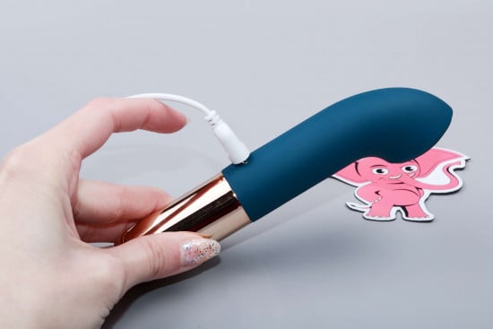 Silikónový vibrátor G Spotix, dobíjací
