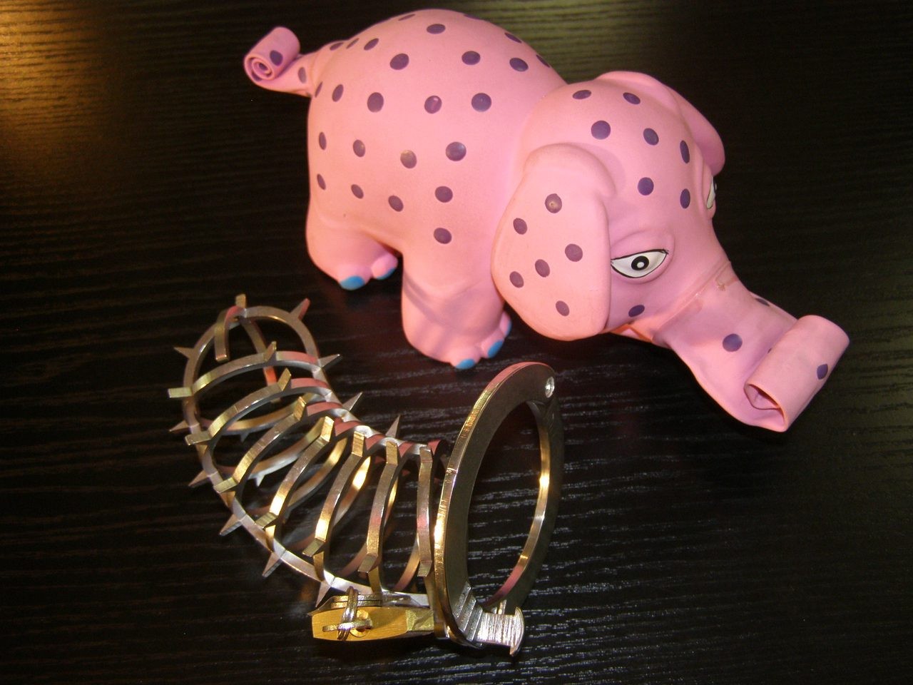 Pás cudnosti muži - kovová klietka