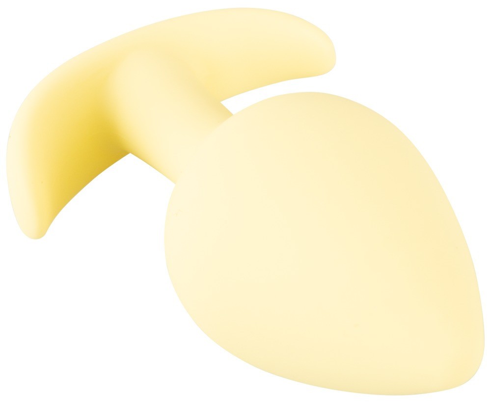 Silikónový análny kolík Cuties Yellow Pastel
