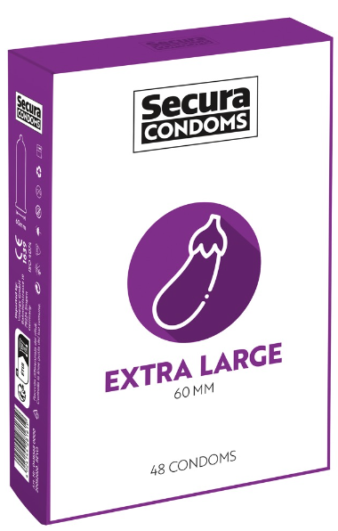 Secura Extra large - veľké kondómy (48 ks)