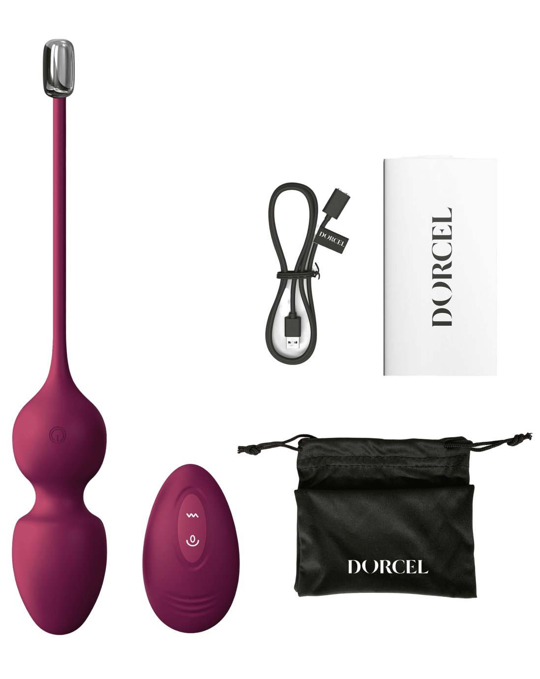 Vibračné venušine guľôčky Juicy Plum s diaľkovým ovládaním