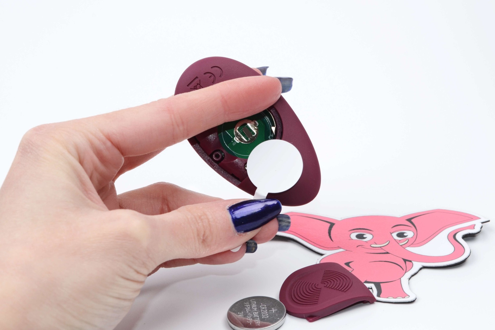 Vibračné venušine guľôčky Juicy Plum s diaľkovým ovládaním