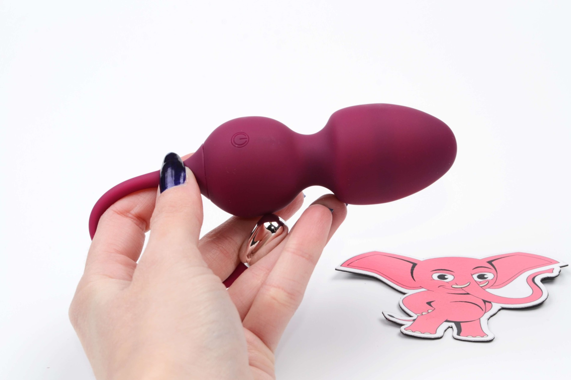 Vibračné venušine guľôčky Juicy Plum s diaľkovým ovládaním