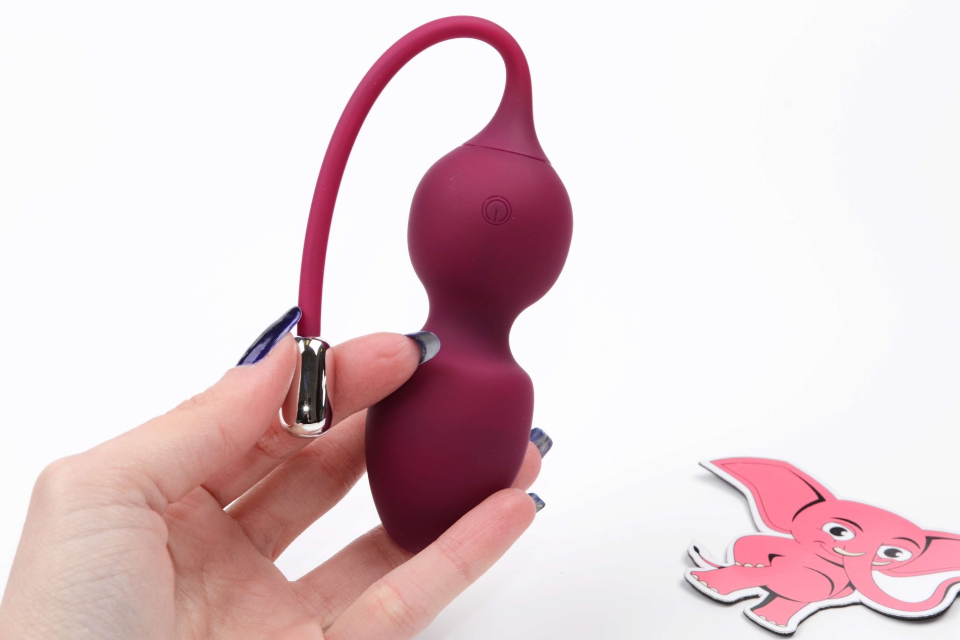 Vibračné venušine guľôčky Juicy Plum s diaľkovým ovládaním