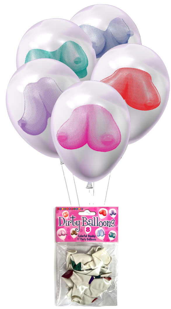 Nafukovacie balóniky Dirty Boob Balloons (8 ks)