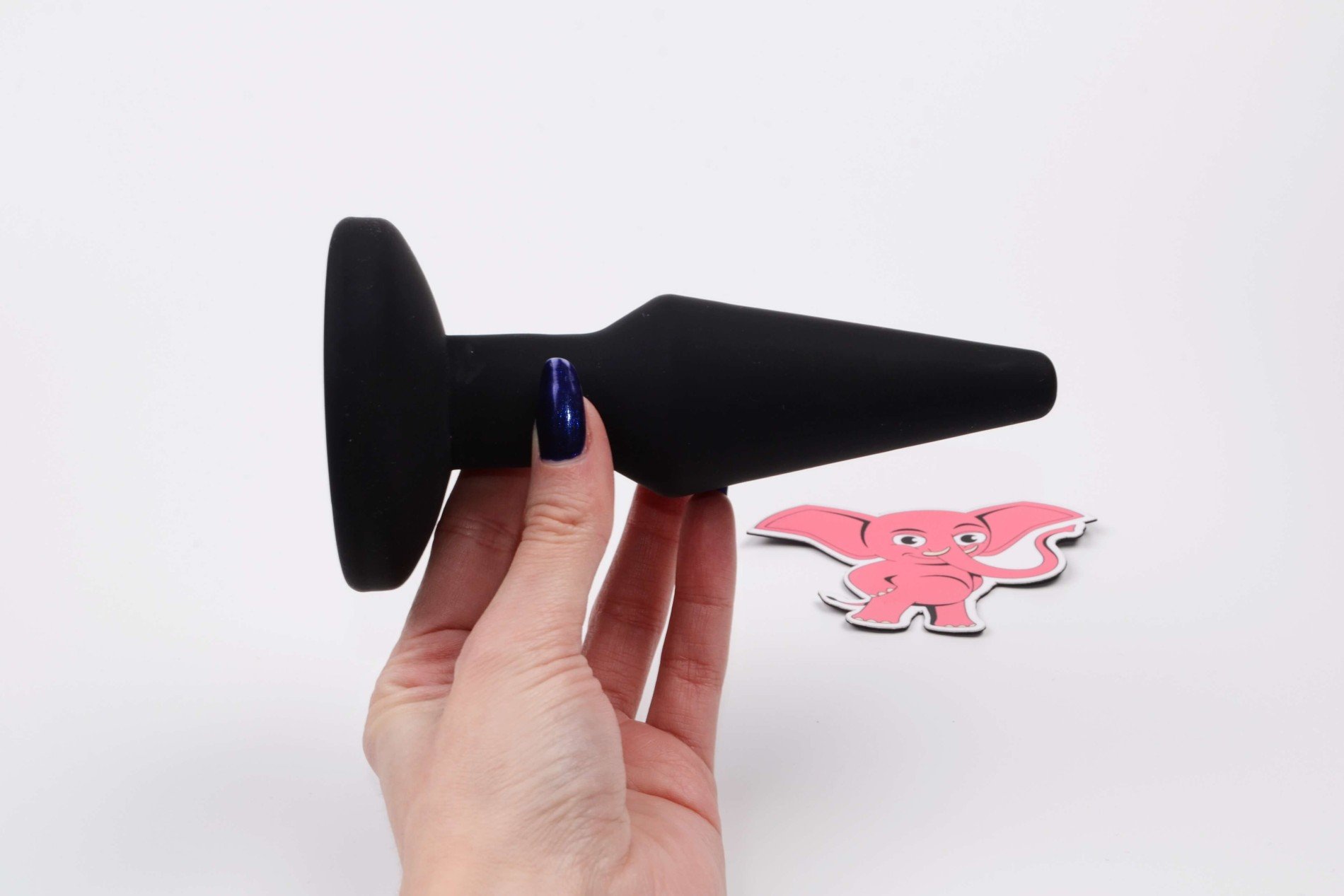 RC nafukovací vibračný análny kolík s diaľkovým ovládaním (14,5 cm)
