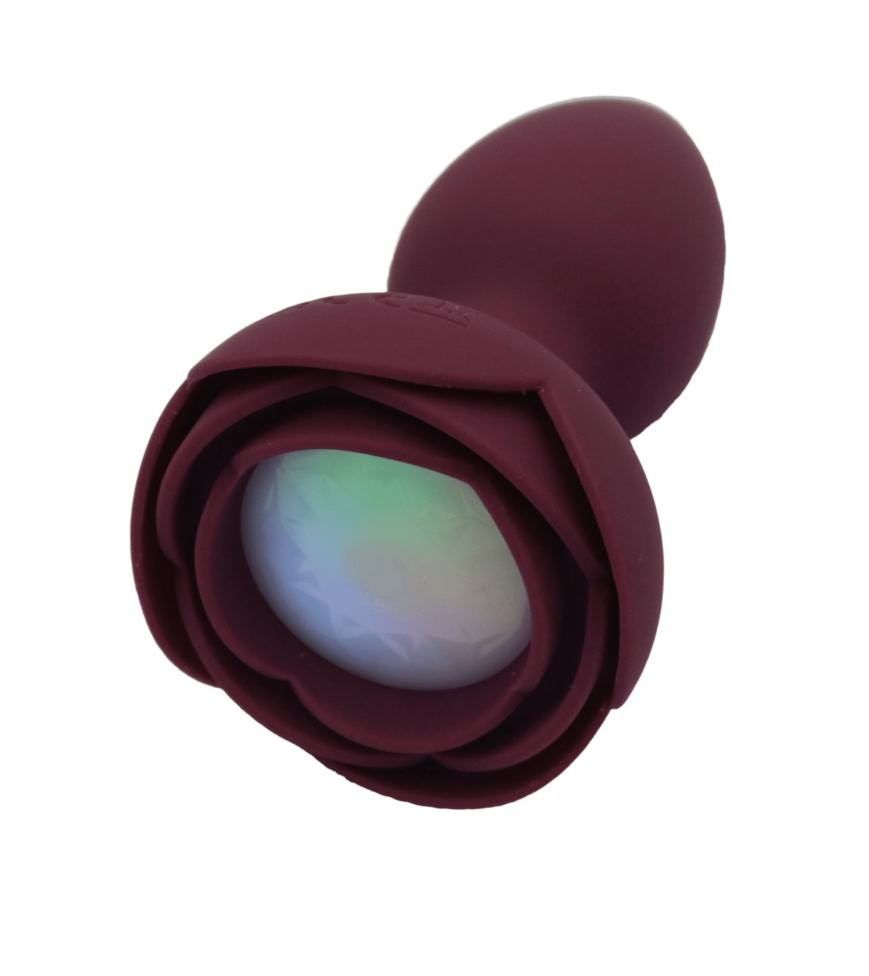 Svietiaci análny kolík s dotykovým tlačidlom Rose Flash (9,5 cm)