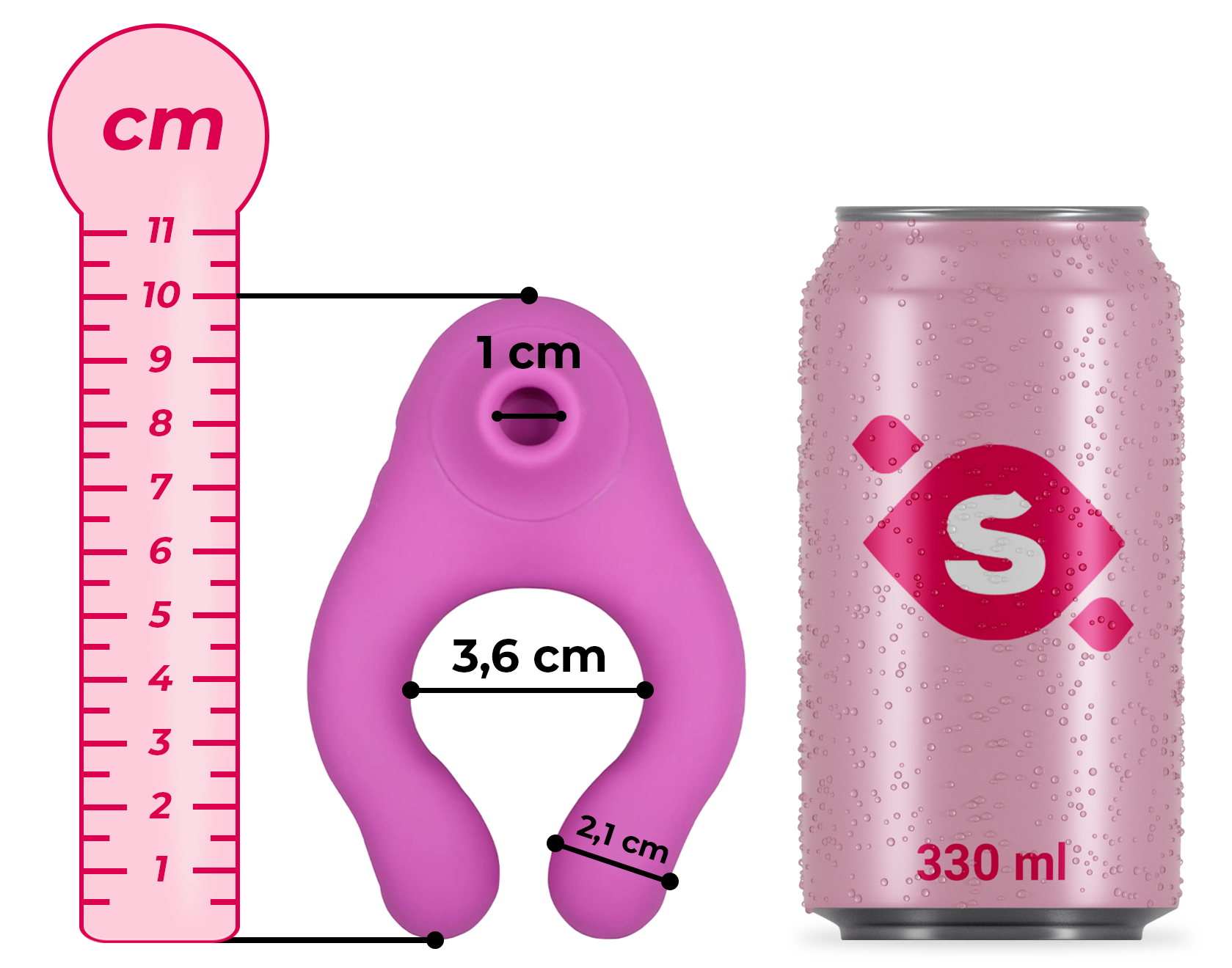 Adore U Nite tlakový partnerský vibrátor + darček MiniWand