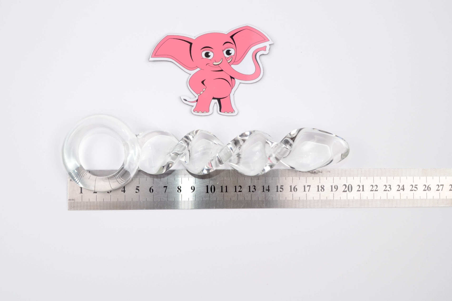 Sklenené dildo Heaven Gate (16 cm) + darček Toybag