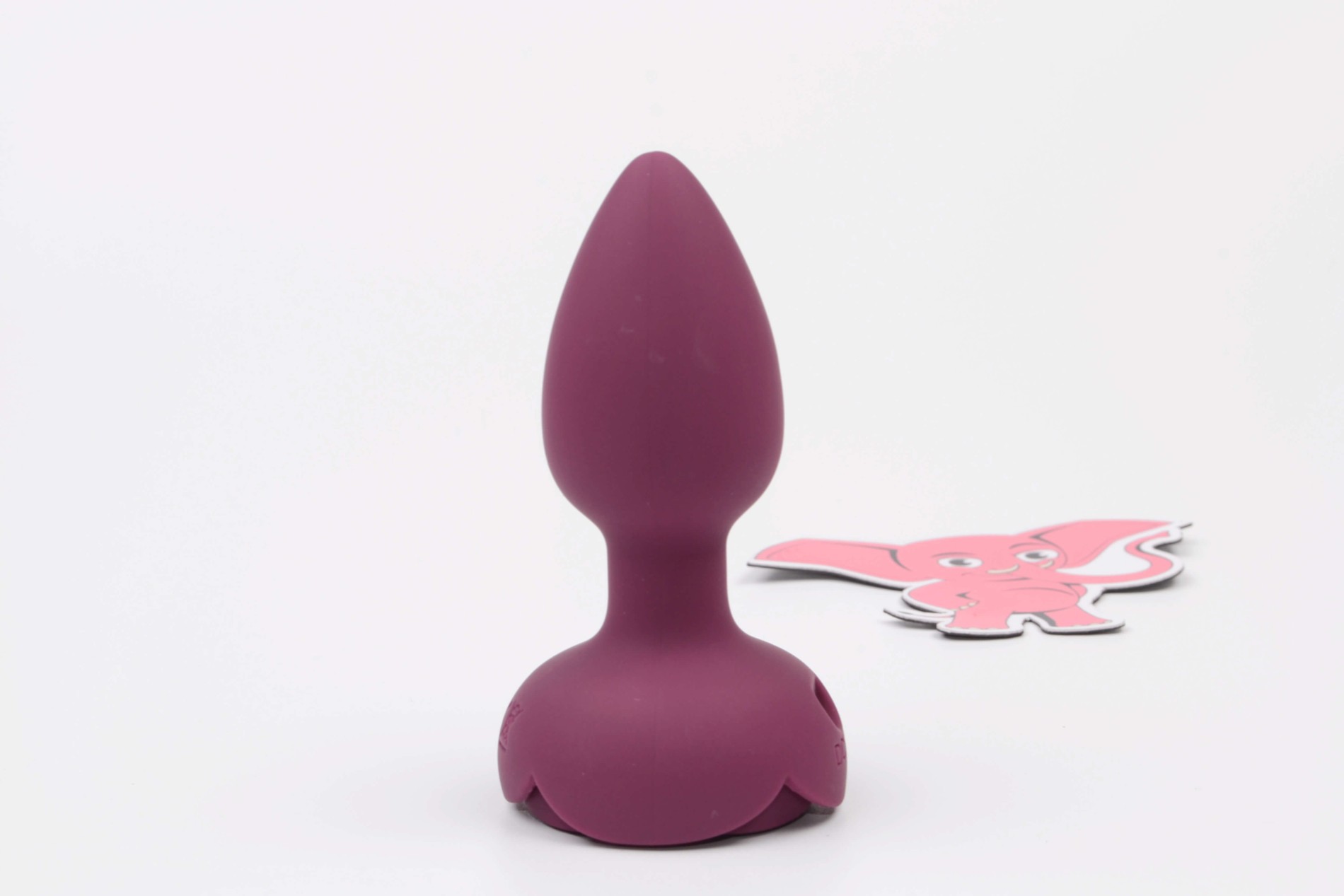 Svietiaci análny kolík s dotykovým tlačidlom Rose Flash (9,5 cm)