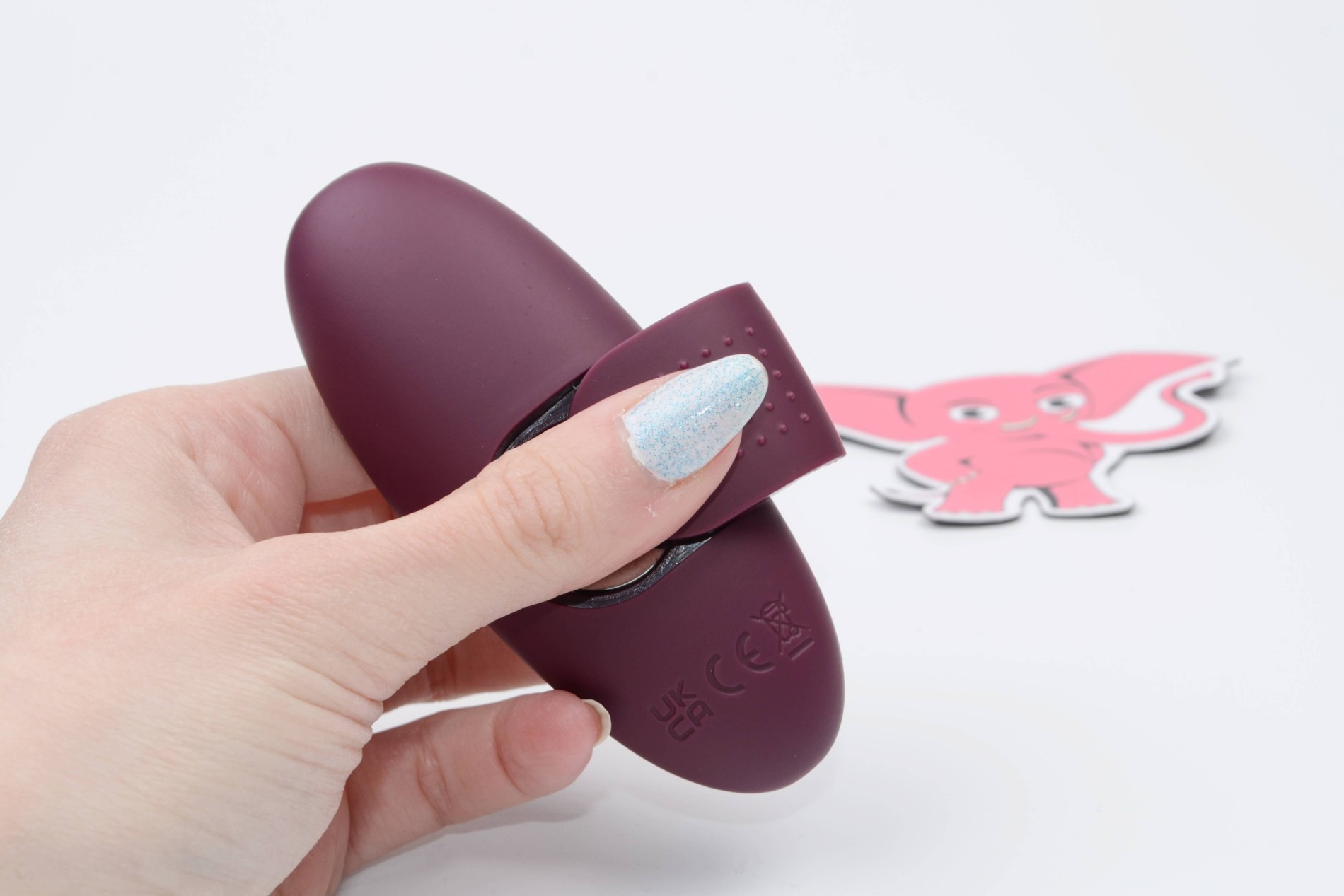 Svietiaci análny kolík s dotykovým tlačidlom Rose Flash (9,5 cm)