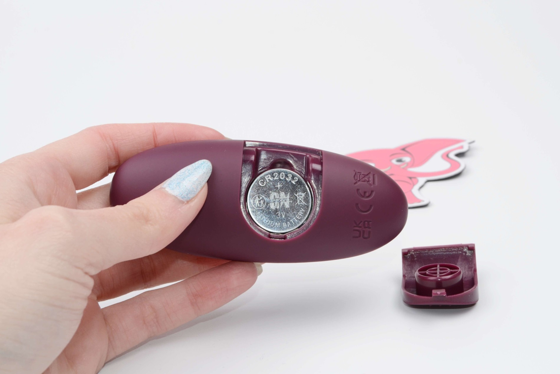 Svietiaci análny kolík s dotykovým tlačidlom Rose Flash (9,5 cm)