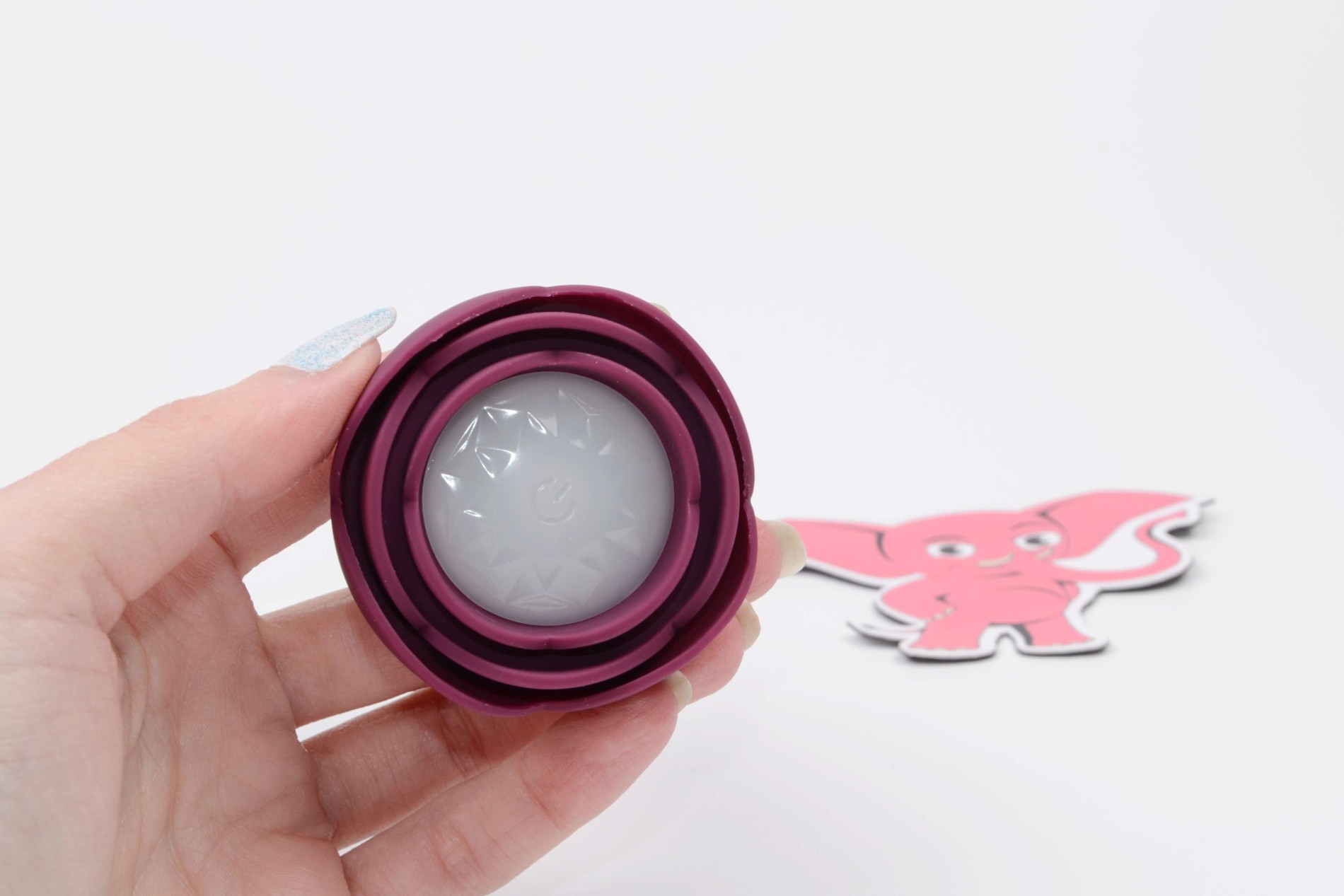 Svietiaci análny kolík s dotykovým tlačidlom Rose Flash (9,5 cm)