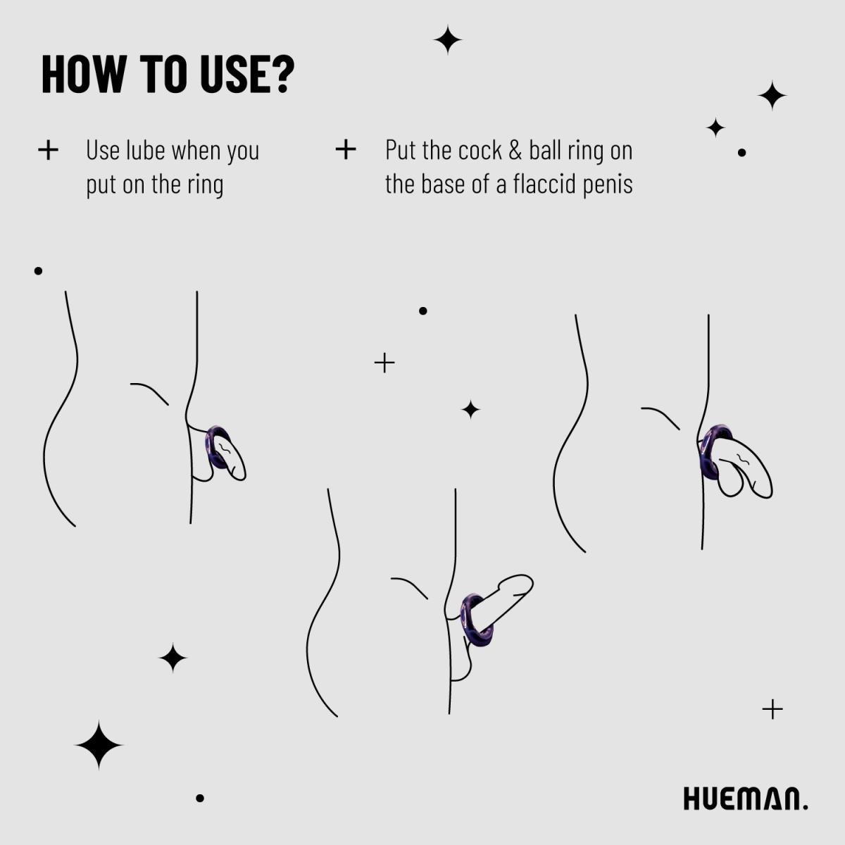 Hueman - Saturn Vibrating Cock Ring