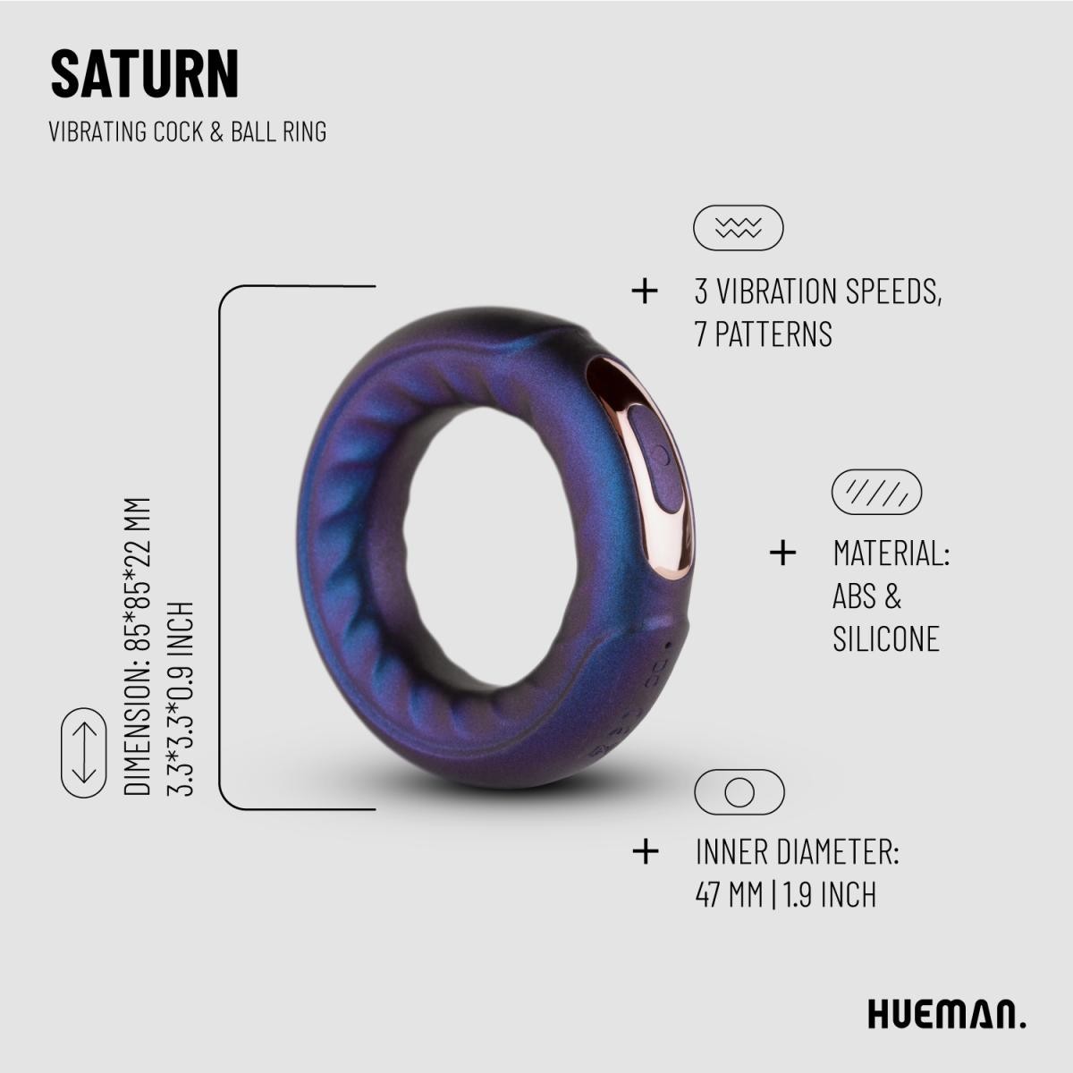 Hueman - Saturn Vibrating Cock Ring