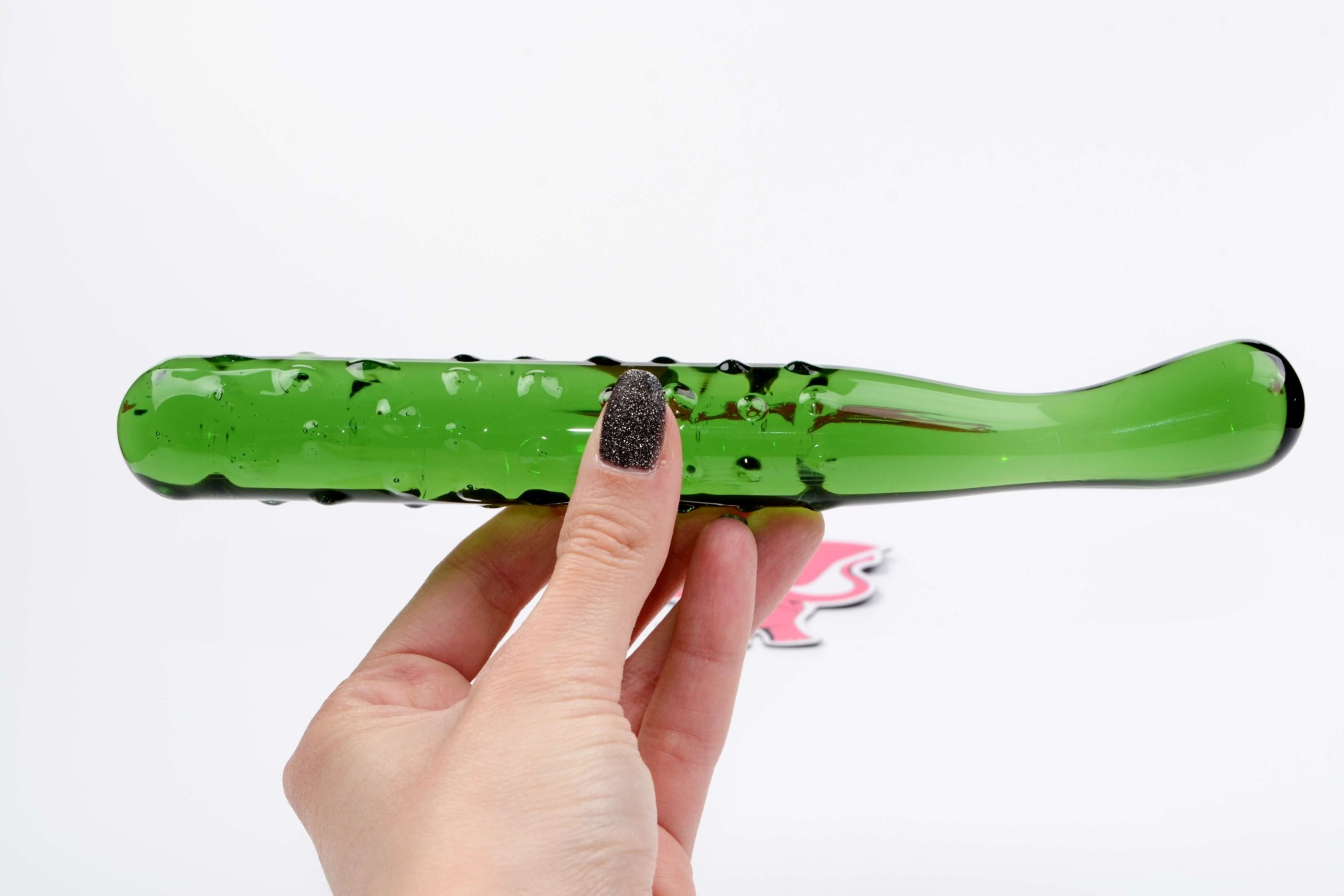 Sklenené dildo Mr. Cucumber (20 cm)