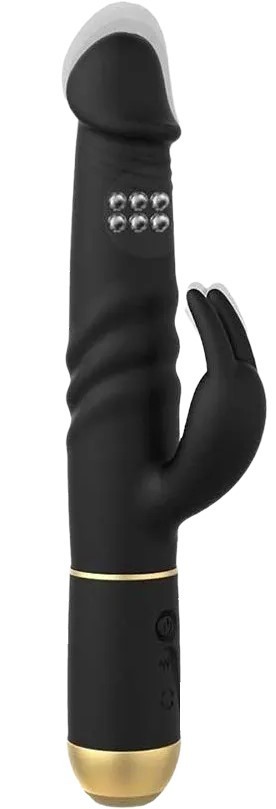 Perličkový prirážací vibrátor Furious Rabbit 2.0 (27 cm)