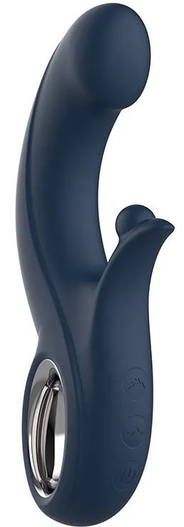Vibrátor s výbežkom na klitoris Blissful G-Spot Thrill (20 cm)