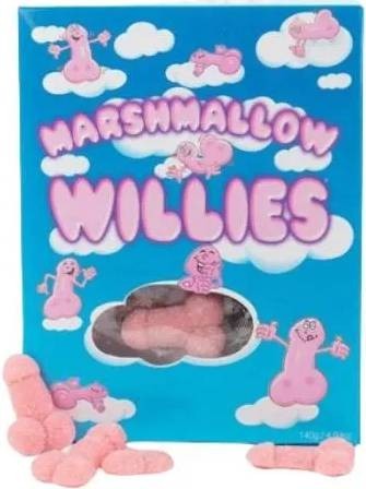 Cukríky v tvare penisu Marshmallow Willies (140 g)