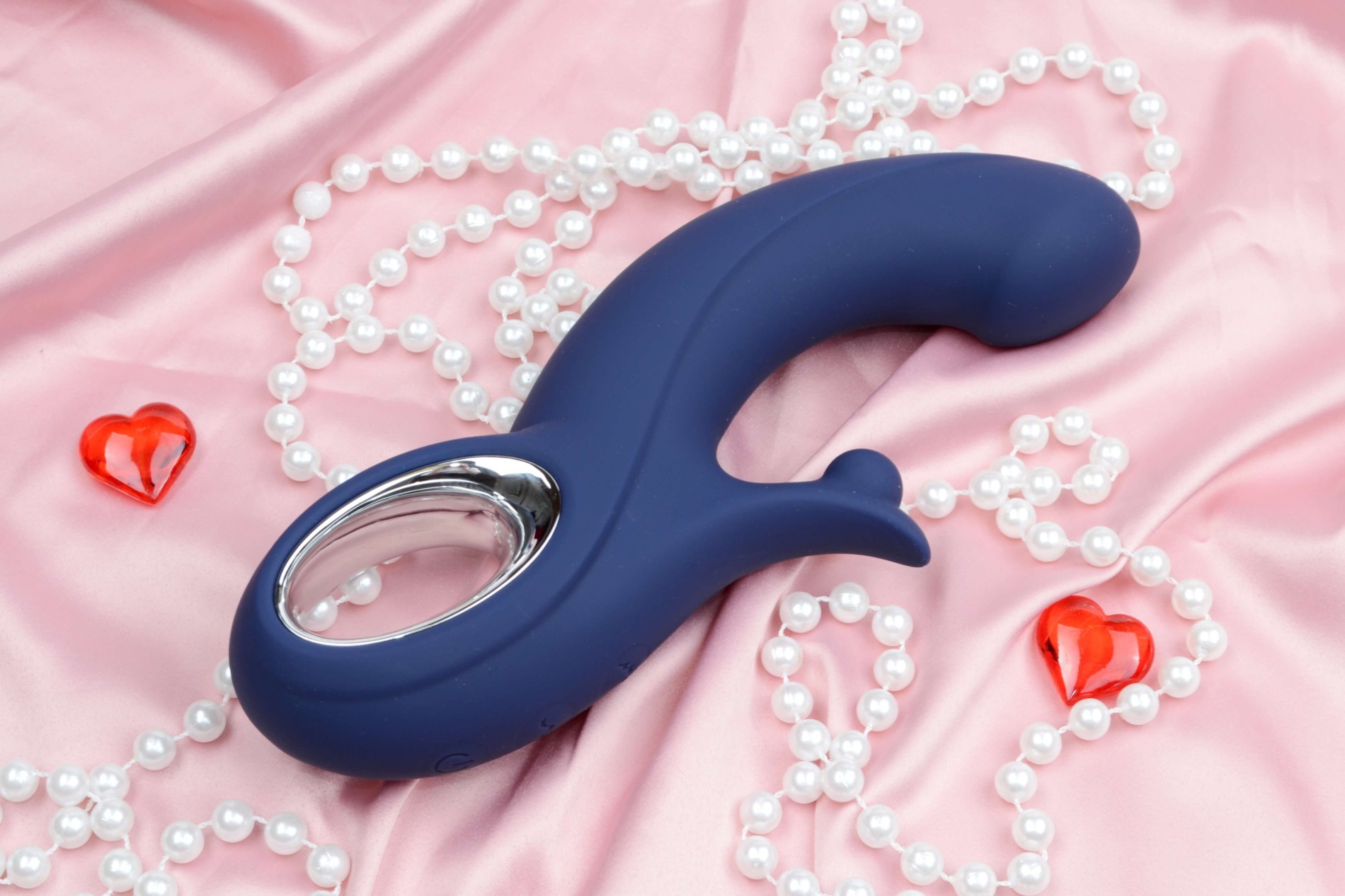 Vibrátor s výbežkom na klitoris Blissful G-Spot Thrill (20 cm)