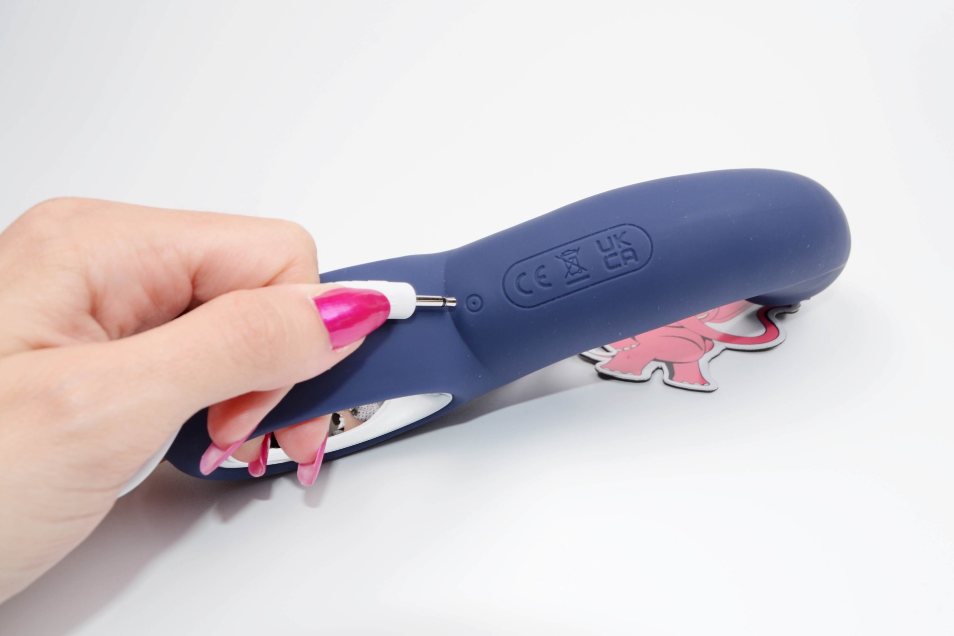 Vibrátor s výbežkom na klitoris Blissful G-Spot Thrill (20 cm)