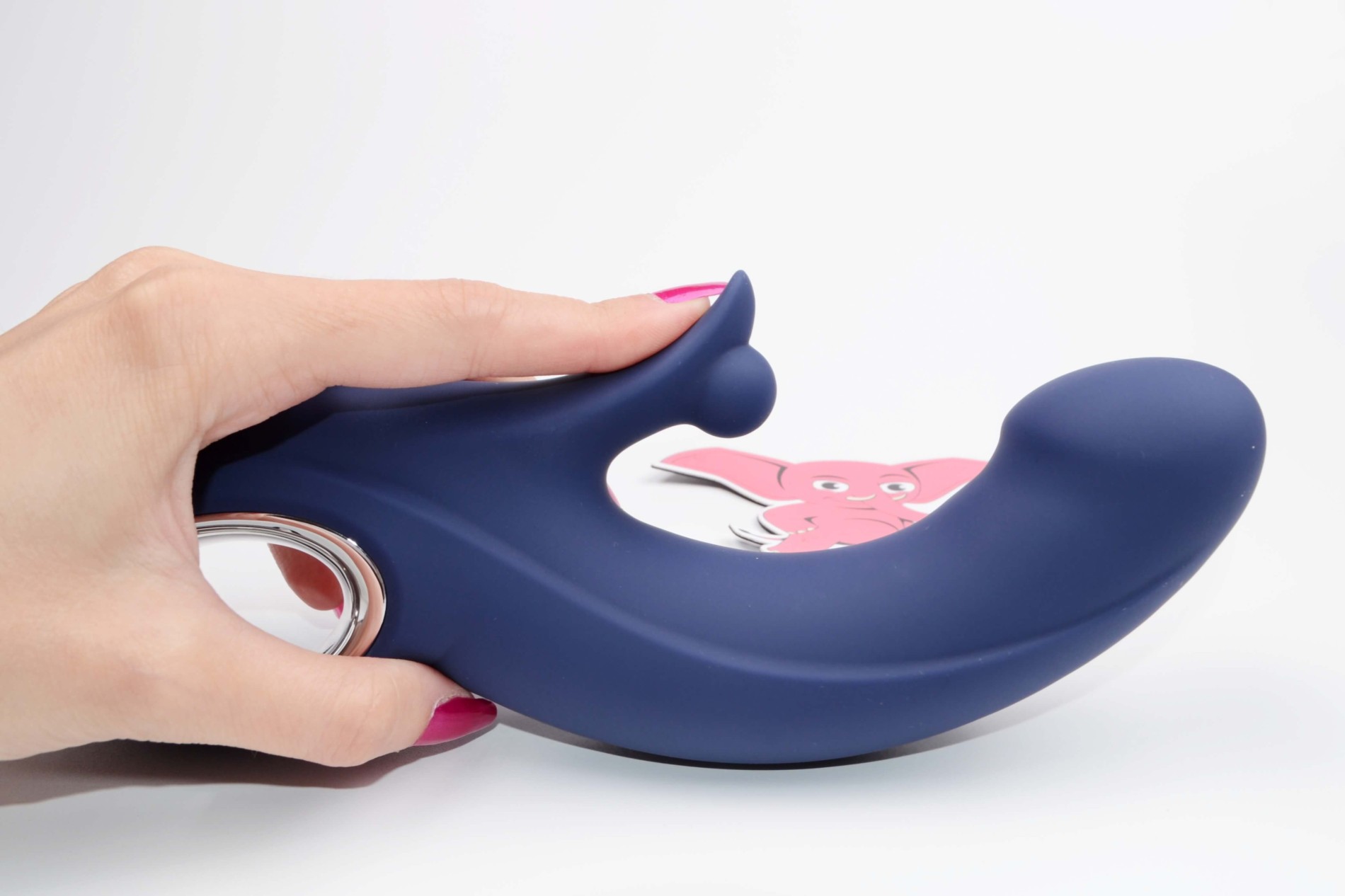 Vibrátor s výbežkom na klitoris Blissful G-Spot Thrill (20 cm)