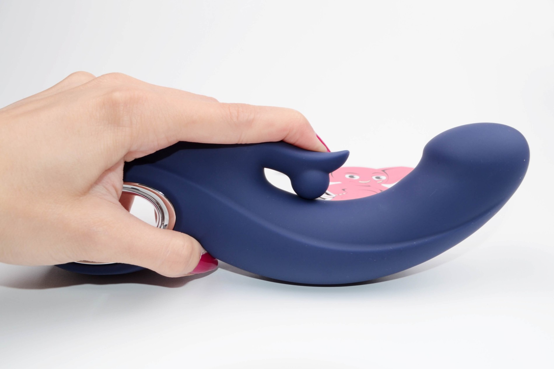 Vibrátor s výbežkom na klitoris Blissful G-Spot Thrill (20 cm)