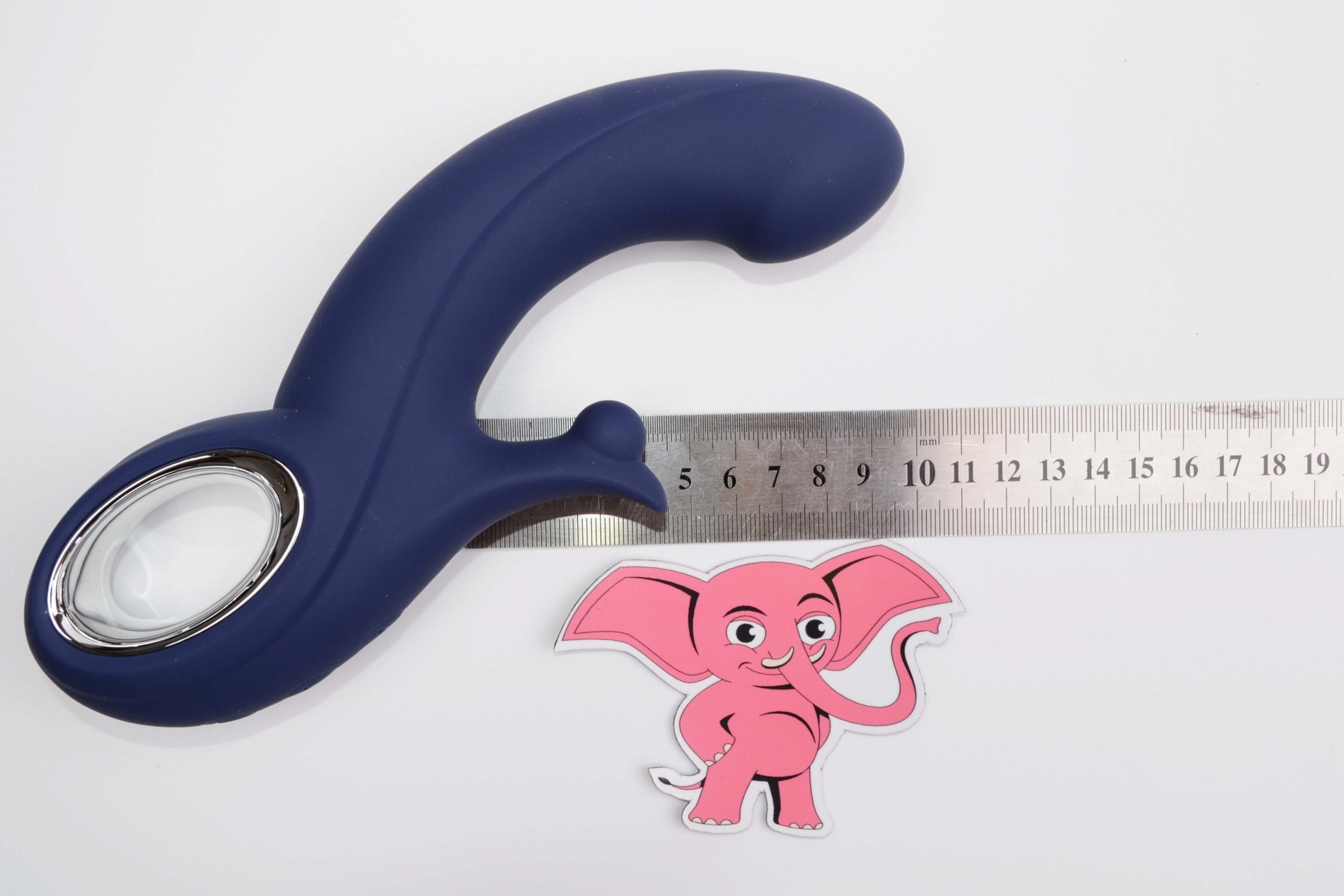 Vibrátor s výbežkom na klitoris Blissful G-Spot Thrill (20 cm)