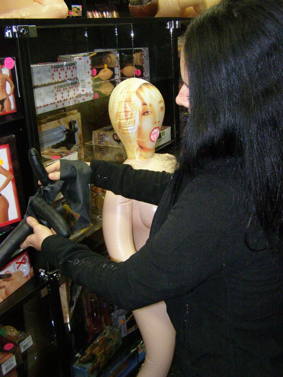 Latexové nohavičky s výstupkami