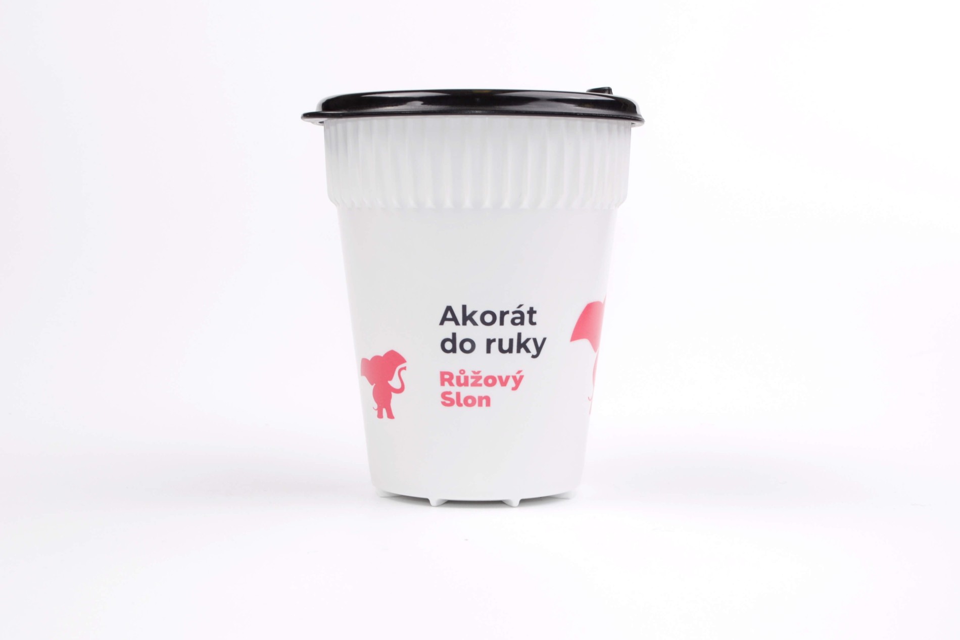 Merch – hravý sloní téglik Růžový Slon (0,3 l)